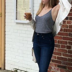 Brandy ribbed crop top